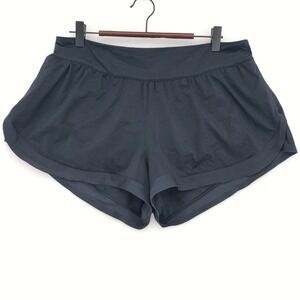 Lululemon Calm Tides Run Shorts Womens 10 Black 2.5" Inseam Lightweight Athletic